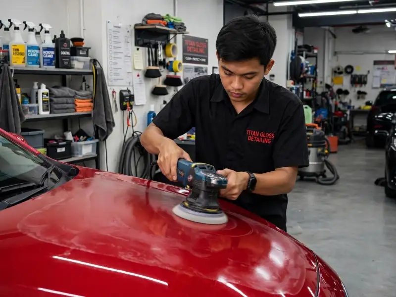 Poles Eksterior Mobil Murah Jogja Titan Gloss