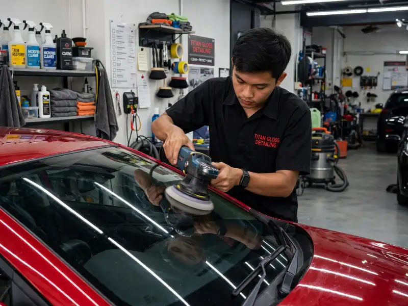 Poles Jamur Kaca Mobil Murah Titan Gloss Jogja